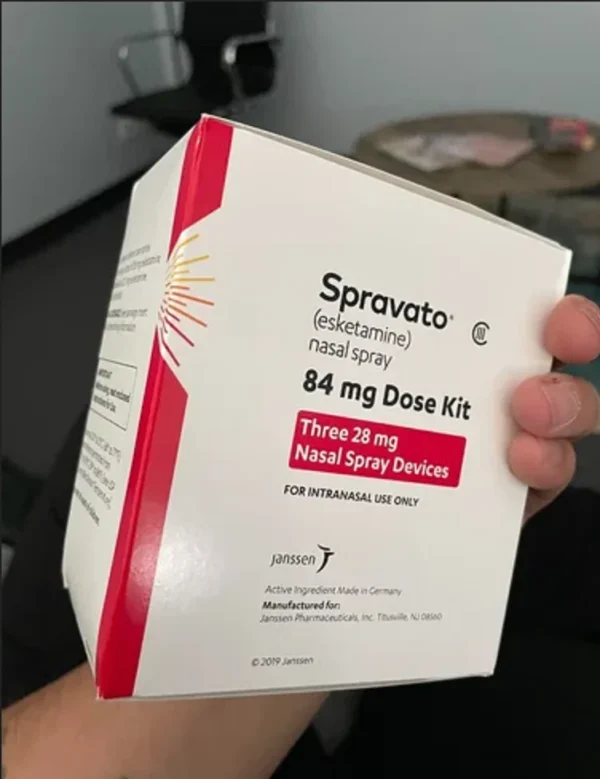 Esketamine nasal spray bottle - Innovative treatment for treatment-resistant depression.